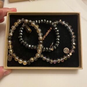 Bracelets, set of 3, Glitzy Girlz boutique